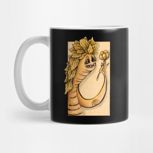 Yellow Monster with Flower Mug